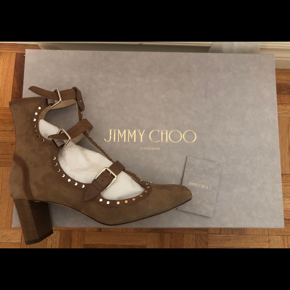 JIMMY CHOO HARTLEY CAGED HEELS $1450 Retail